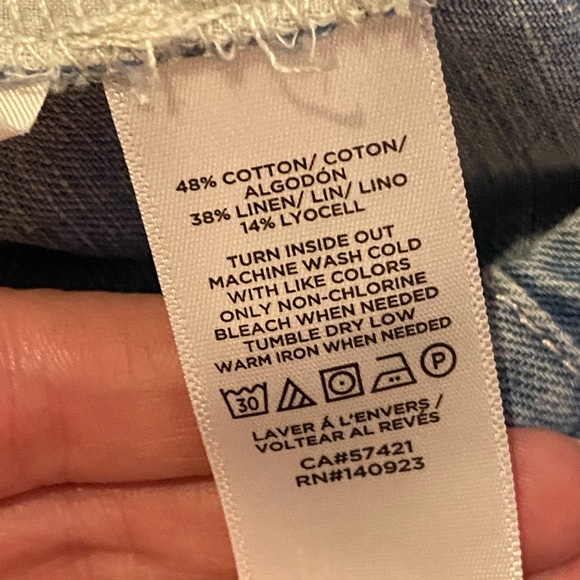 LOFT CROPPED WIDE-LEG JEANS SZ 12/31 NWT - Picture 9 of 11